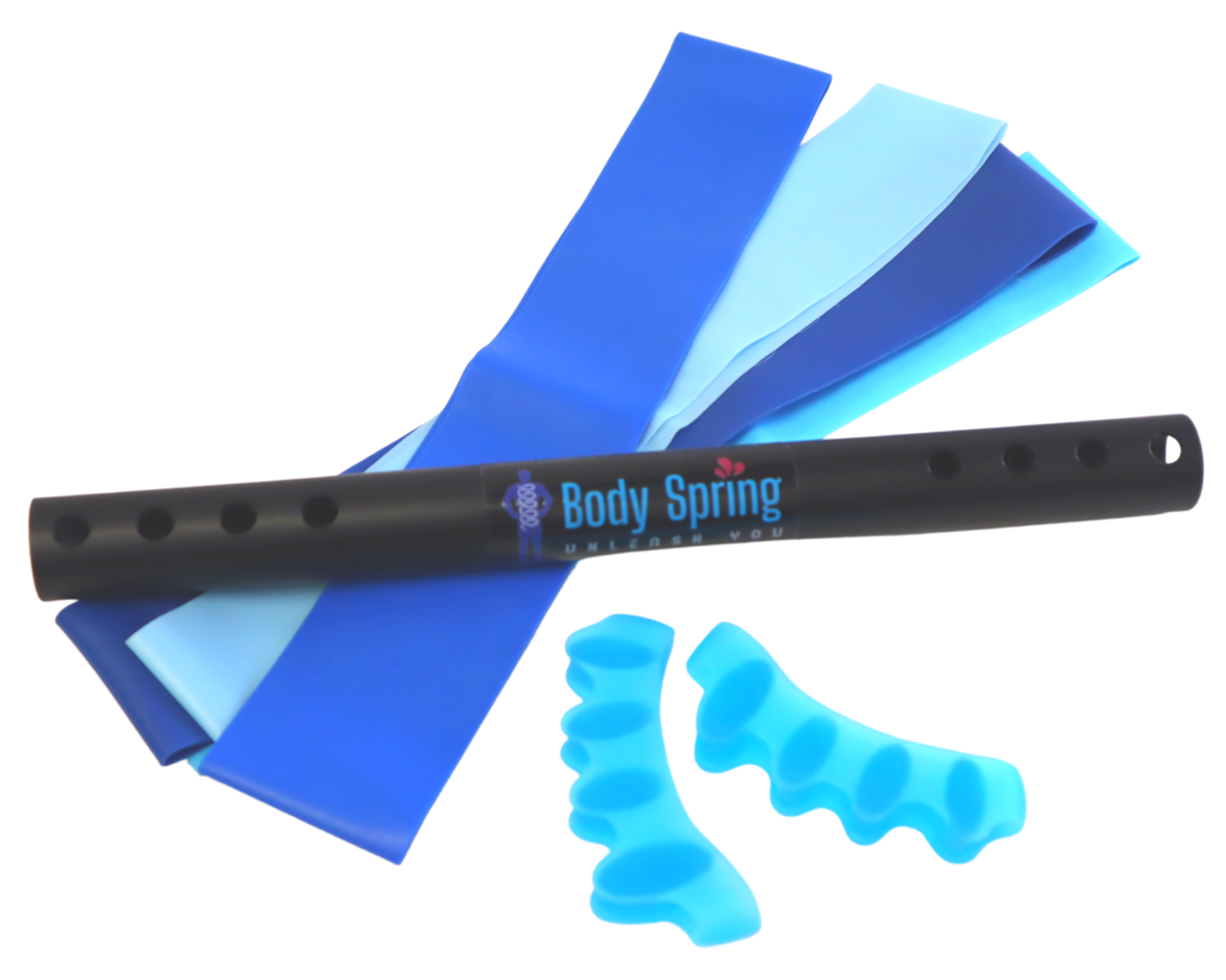 PressEX by Body Spring - Extender Fascia Bar to more deeply release hips, feet, and shoulders of the latteral, spiral and deep frontal lines for deep myofascial release